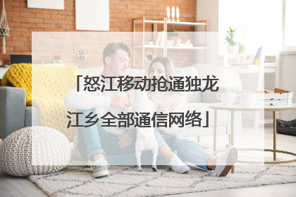 怒江移动抢通独龙江乡全部通信网络