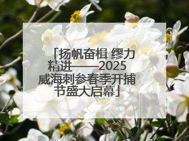 扬帆奋楫 缪力精进——2025威海刺参春季开捕节盛大启幕