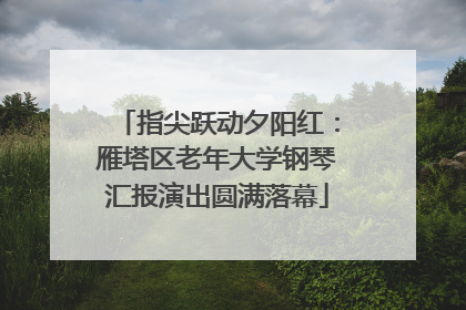 指尖跃动夕阳红：雁塔区老年大学钢琴汇报演出圆满落幕
