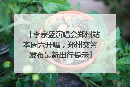 李宗盛演唱会郑州站本周六开唱，郑州交警发布最新出行提示