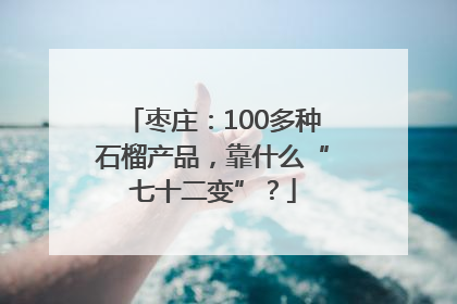 枣庄：100多种石榴产品，靠什么“七十二变”？