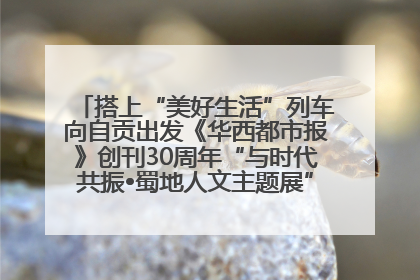 搭上“美好生活”列车向自贡出发《华西都市报》创刊30周年“与时代共振•蜀地人文主题展”5月30日开展丨美好生活有“盐”味