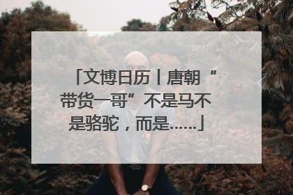 文博日历丨唐朝“带货一哥”不是马不是骆驼，而是……
