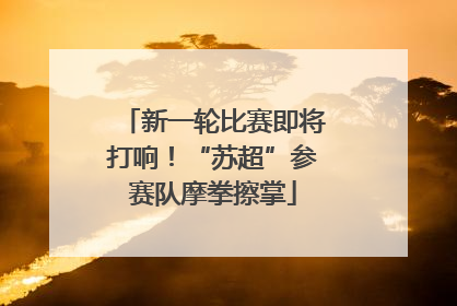 新一轮比赛即将打响！“苏超”参赛队摩拳擦掌