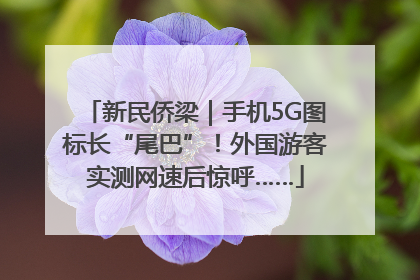 新民侨梁｜手机5G图标长“尾巴”！外国游客实测网速后惊呼……