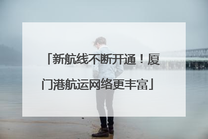 新航线不断开通！厦门港航运网络更丰富