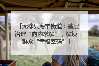 无棣县海丰街道：基层治理“向内求解”，解锁群众“幸福密码”