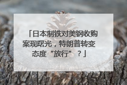 日本制铁对美钢收购案现曙光，特朗普转变态度“放行”？