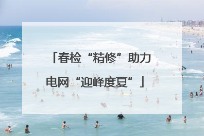 春检“精修”助力电网“迎峰度夏”