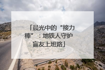 晨光中的“接力棒”：地铁人守护盲友上班路