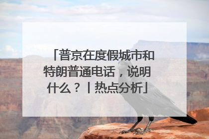 普京在度假城市和特朗普通电话，说明什么？丨热点分析