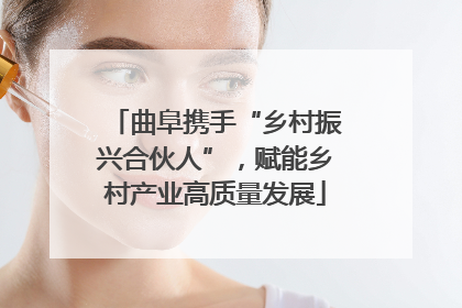 曲阜携手“乡村振兴合伙人”，赋能乡村产业高质量发展