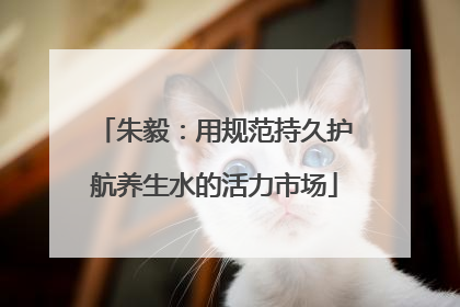 朱毅：用规范持久护航养生水的活力市场