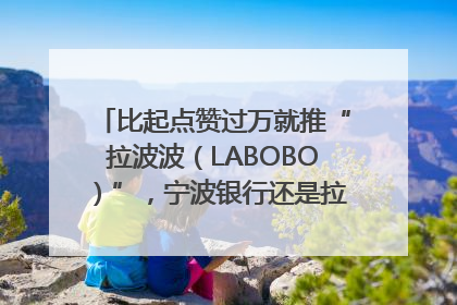 比起点赞过万就推“拉波波（LABOBO）”，宁波银行还是拉业绩吧｜财经辣评