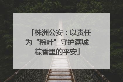 株洲公安：以责任为“粽叶”守护满城粽香里的平安