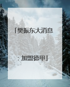 樊振东大消息：加盟德甲