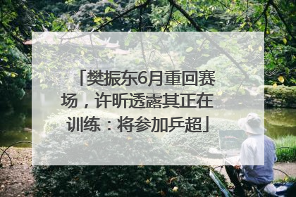 樊振东6月重回赛场，许昕透露其正在训练：将参加乒超