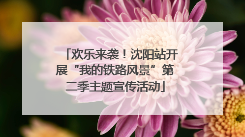 欢乐来袭！沈阳站开展“我的铁路风景”第二季主题宣传活动