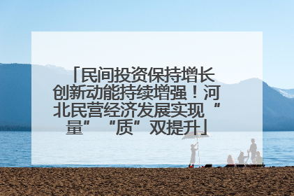 民间投资保持增长 创新动能持续增强！河北民营经济发展实现“量”“质”双提升