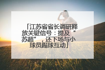 江苏省省长调研释放关键信号：提及“苏超”，还下场与小球员踢球互动