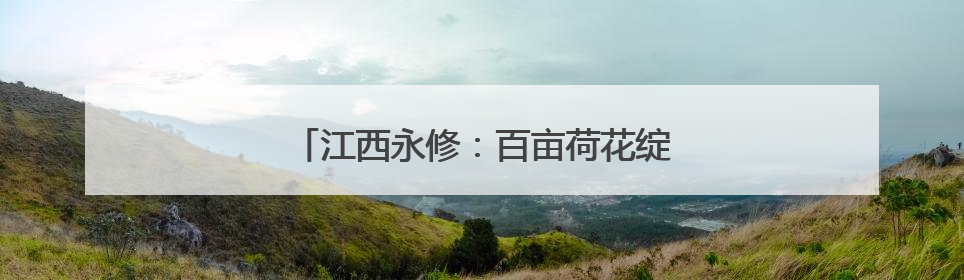 江西永修：百亩荷花绽放 生态美景引人醉