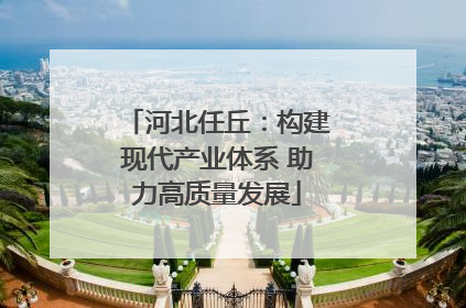 河北任丘：构建现代产业体系 助力高质量发展