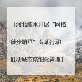 河北衡水开展“网格徒步踏查”专项行动 推动城市精细化管理