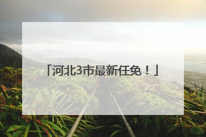 河北3市最新任免！