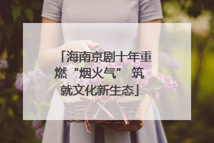 海南京剧十年重燃“烟火气” 筑就文化新生态