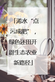 浠水“点污成肥”，绿色还田开辟生态农业新路径