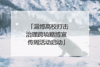 淄博高校打击治理跨境赌博宣传周活动启动