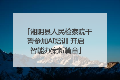湘阴县人民检察院干警参加AI培训 开启智能办案新篇章