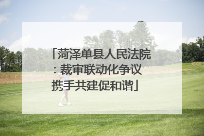 菏泽单县人民法院：裁审联动化争议 携手共建促和谐
