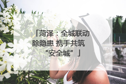 菏泽：全城联动除隐患 携手共筑“安全城”