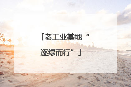 老工业基地“逐绿而行”