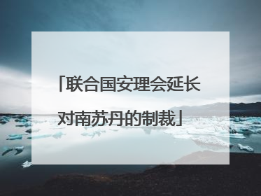 联合国安理会延长对南苏丹的制裁