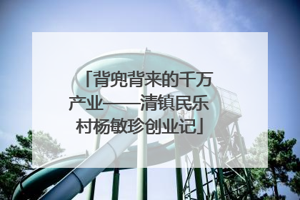 背兜背来的千万产业——清镇民乐村杨敏珍创业记
