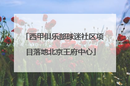 西甲俱乐部球迷社区项目落地北京王府中心