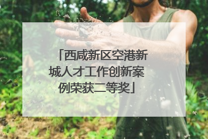 西咸新区空港新城人才工作创新案例荣获二等奖