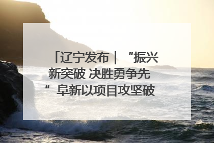 辽宁发布｜“振兴新突破 决胜勇争先”阜新以项目攻坚破解发展瓶颈 经济发展实现良好开局