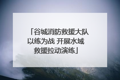 谷城消防救援大队以练为战 开展水域救援拉动演练