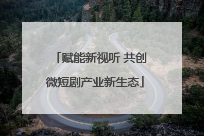 赋能新视听 共创微短剧产业新生态