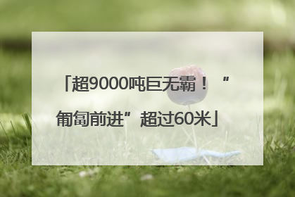 超9000吨巨无霸！“匍匐前进”超过60米
