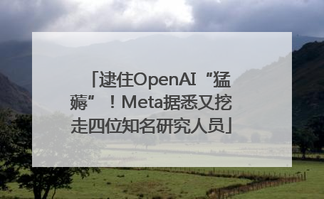 逮住OpenAI“猛薅”！Meta据悉又挖走四位知名研究人员