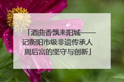 酒曲香飘耒阳城——记衡阳市级非遗传承人周后富的坚守与创新