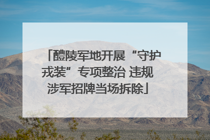 醴陵军地开展“守护戎装”专项整治 违规涉军招牌当场拆除