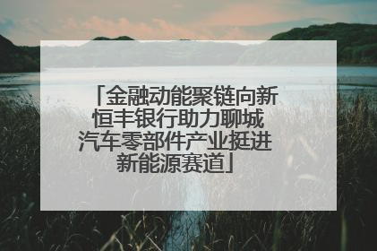 金融动能聚链向新 恒丰银行助力聊城汽车零部件产业挺进新能源赛道