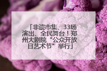非遗市集、33场演出、全民舞台！郑州大剧院“公众开放日艺术节”举行