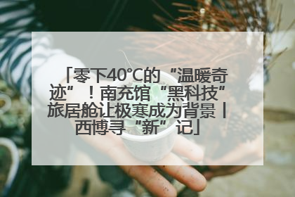 零下40℃的“温暖奇迹”！南充馆“黑科技”旅居舱让极寒成为背景丨西博寻“新”记
