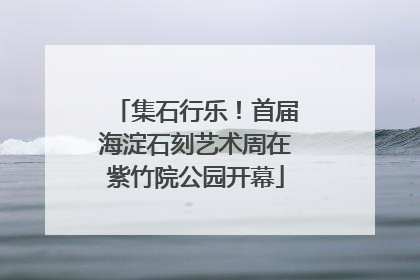 集石行乐！首届海淀石刻艺术周在紫竹院公园开幕